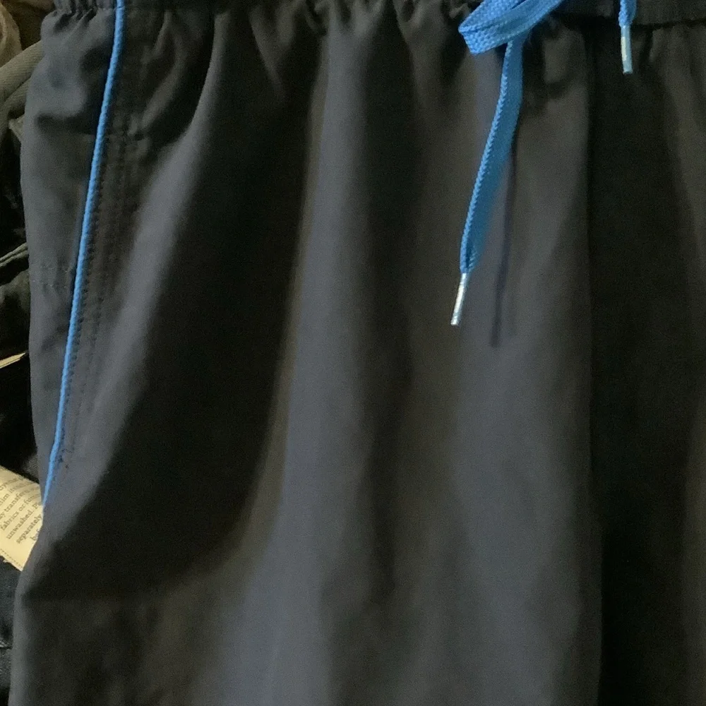Speedo Dark Swim Shorts‎ with Blue Highlights